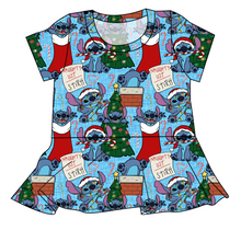 Load image into Gallery viewer, Christmas Chaos Ladies' Peplum Top