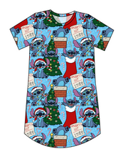 Load image into Gallery viewer, Christmas Chaos Ladies' T-Shirt Dress