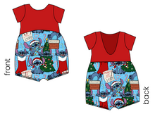 Load image into Gallery viewer, Christmas Chaos Low Back Romper and Bubble Romper