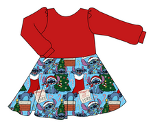 Load image into Gallery viewer, Christmas Chaos Prairie Dress