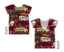 Load image into Gallery viewer, Family Christmas Low Back Ballerina Tee