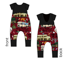 Load image into Gallery viewer, Family Christmas Low Back Romper and Bubble Romper