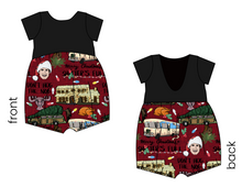 Load image into Gallery viewer, Family Christmas Low Back Romper and Bubble Romper