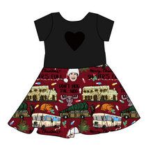 Load image into Gallery viewer, Family Christmas Molly Heart Back Twirly Dress