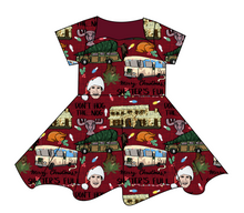 Load image into Gallery viewer, Family Christmas Sweetheart Twirly Dress