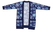 Load image into Gallery viewer, Sparkling Snow Kids Grandpa Cardigan