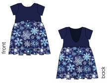 Load image into Gallery viewer, Sparkling Snow Low Back Dress