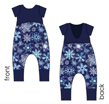 Load image into Gallery viewer, Sparkling Snow Low Back Romper and Bubble Romper