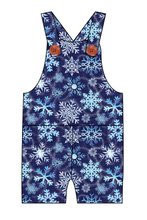 Load image into Gallery viewer, Sparkling Snow Overalls and Shortalls