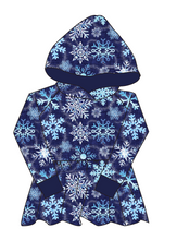 Load image into Gallery viewer, Sparkling Snow Peplum Hoodie (or Crewneck)