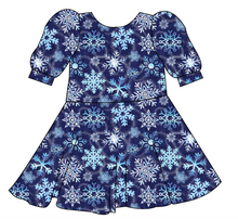 Load image into Gallery viewer, Sparkling Snow Prairie Dress