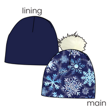 Load image into Gallery viewer, Sparkling Snow Slouchy Beanie (Reversible!)