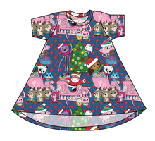 Load image into Gallery viewer, Whisker Wonderland Basic T-Shirt Dress
