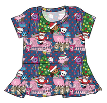 Load image into Gallery viewer, Whisker Wonderland Ladies' Peplum Top