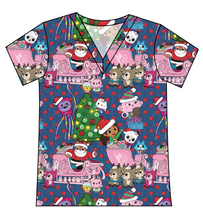 Load image into Gallery viewer, Whisker Wonderland Ladies' Slouchy V-Neck Tee