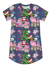 Load image into Gallery viewer, Whisker Wonderland Ladies' T-Shirt Dress