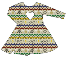 Load image into Gallery viewer, Snitchmas Molly Heart Back Twirly Dress