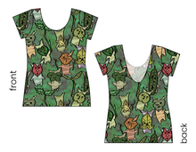 Load image into Gallery viewer, Korok Forest Ladies' Low Back Ballerina Tee