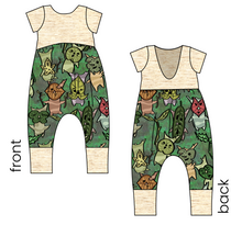 Load image into Gallery viewer, Korok Forest Low Back Romper and Bubble Romper