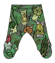 Load image into Gallery viewer, Korok Forest Newborn Footed Pants