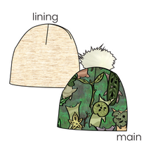 Load image into Gallery viewer, Korok Forest Slouchy Beanie (Reversible!)