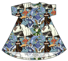 Load image into Gallery viewer, Bending Air Basic T-Shirt Dress