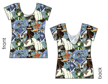 Load image into Gallery viewer, Bending Air Ladies' Low Back Ballerina Tee