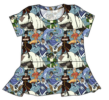 Load image into Gallery viewer, Bending Air Ladies' Peplum Top
