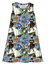 Load image into Gallery viewer, Bending Air Ladies' Swing Dress