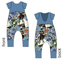 Load image into Gallery viewer, Bending Air Low Back Romper and Bubble Romper