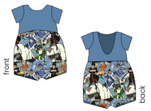 Load image into Gallery viewer, Bending Air Low Back Romper and Bubble Romper