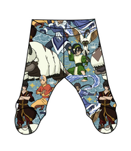 Load image into Gallery viewer, Bending Air Newborn Footed Pants
