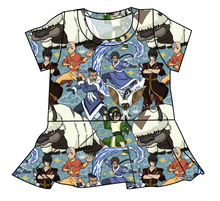 Load image into Gallery viewer, Bending Air Peplum Top
