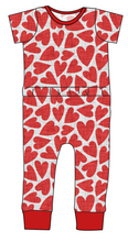 Load image into Gallery viewer, Carl's Hearts Bennett Pants and Shorts Length T-Shirt Romper
