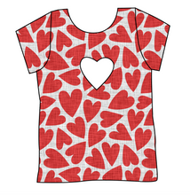 Load image into Gallery viewer, Carl's Hearts Cambria Heart Back Tee
