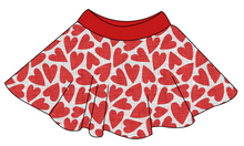 Load image into Gallery viewer, Carl's Hearts Circle Skirt