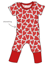 Load image into Gallery viewer, Carl's Hearts Grow With Me Pants And Shorts Romper