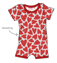 Load image into Gallery viewer, Carl's Hearts Grow With Me Pants And Shorts Romper
