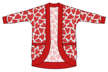 Load image into Gallery viewer, Carl's Hearts Ladies' Cocoon Cardigan