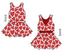 Load image into Gallery viewer, Carl's Hearts Kids Playsuit