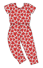 Load image into Gallery viewer, Carl's Hearts Ladies Pants Length Ivy Romper