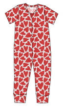 Load image into Gallery viewer, Carl's Hearts Ladies T-Shirt Romper