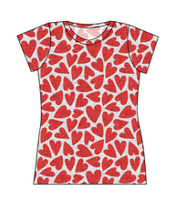 Load image into Gallery viewer, Carl's Hearts Ladies' Basic Tee