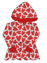 Load image into Gallery viewer, Carl's Hearts Peplum Hoodie (or Crewneck)