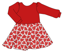 Load image into Gallery viewer, Carl's Hearts Prairie Dress