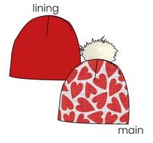 Load image into Gallery viewer, Carl's Hearts Slouchy Beanie (Reversible!)