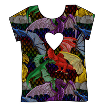 Load image into Gallery viewer, Fearsome Fliers Cambria Heart Back Tee