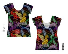 Load image into Gallery viewer, Fearsome Fliers Ladies' Low Back Ballerina Tee
