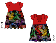 Load image into Gallery viewer, Fearsome Fliers Low Back Dress