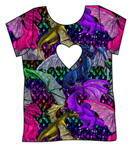 Load image into Gallery viewer, Glitter Fliers Cambria Heart Back Tee